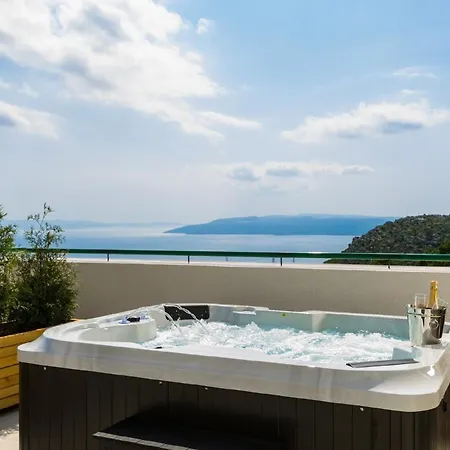 Apartamento Ferienwohnung Mit Privat Pool Und Dachterrasse Mit Whirlpool Und Meerblick Makarska
